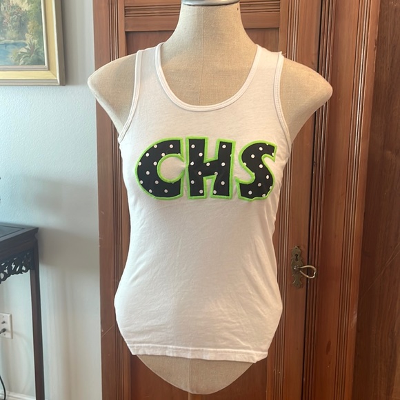 Varsity white tank top CHS women’s XS - Picture 8 of 8